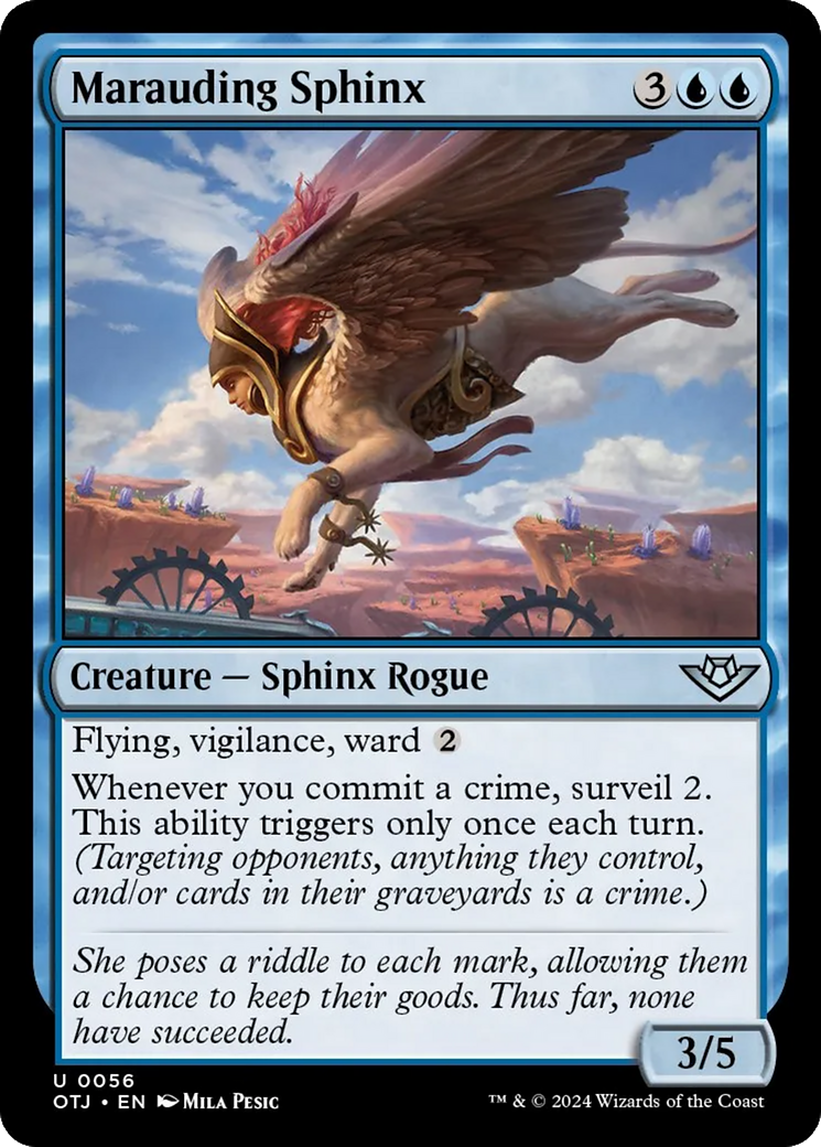 Marauding Sphinx [Outlaws of Thunder Junction] | Silver Goblin