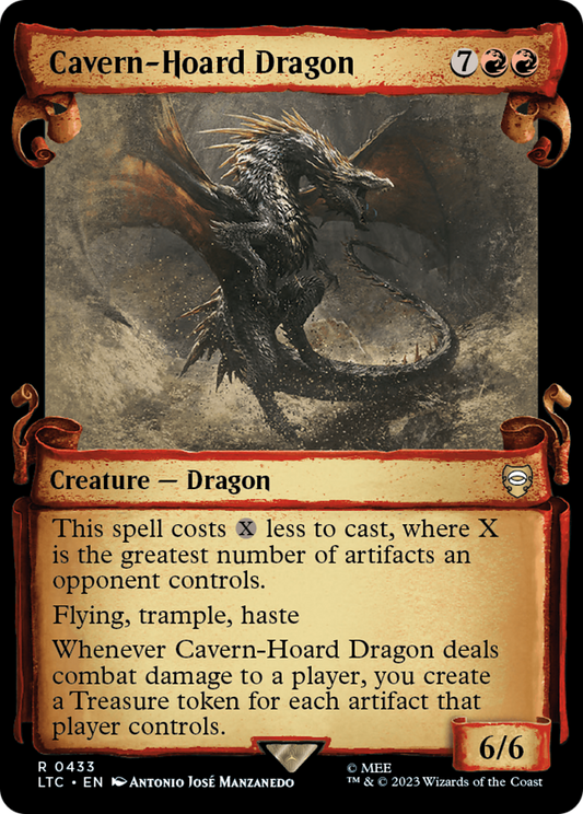 Cavern-Hoard Dragon [The Lord of the Rings: Tales of Middle-Earth Commander Showcase Scrolls] Foil