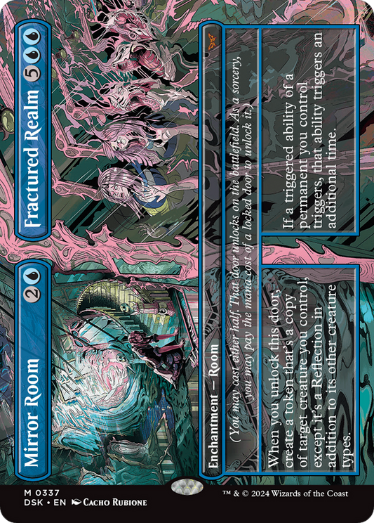 Mirror Room // Fractured Realm (Borderless) [Duskmourn: House of Horror] Foil