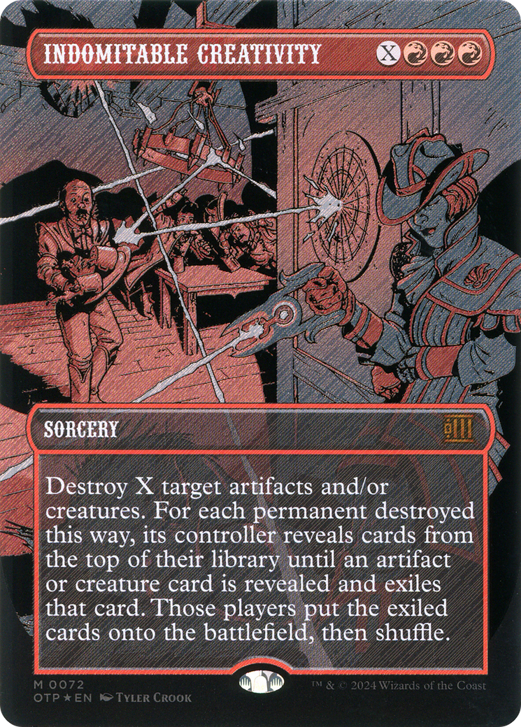 Indomitable Creativity (Textured Foil) (072) Foil - Breaking News