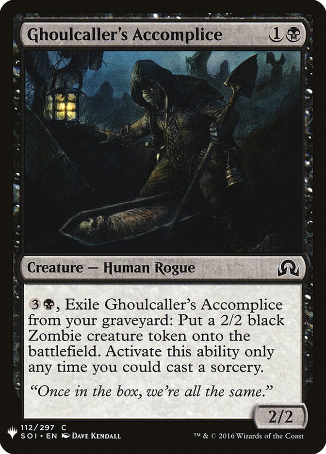 Ghoulcaller's Accomplice [Mystery Booster] | Silver Goblin