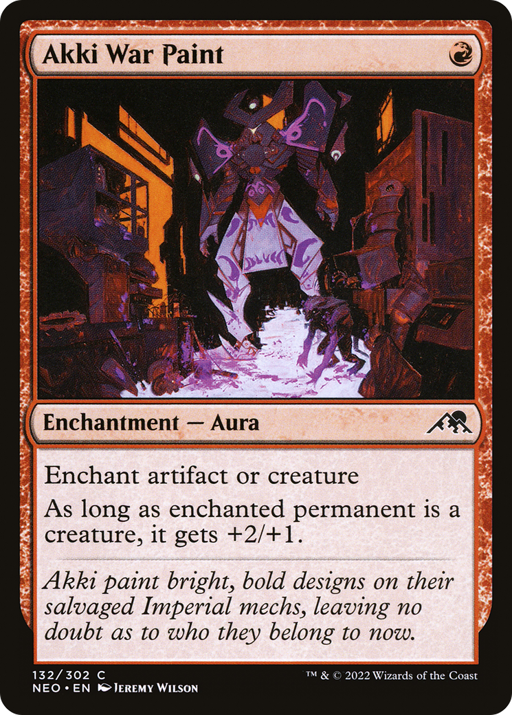 Akki War Paint [Kamigawa: Neon Dynasty] Foil