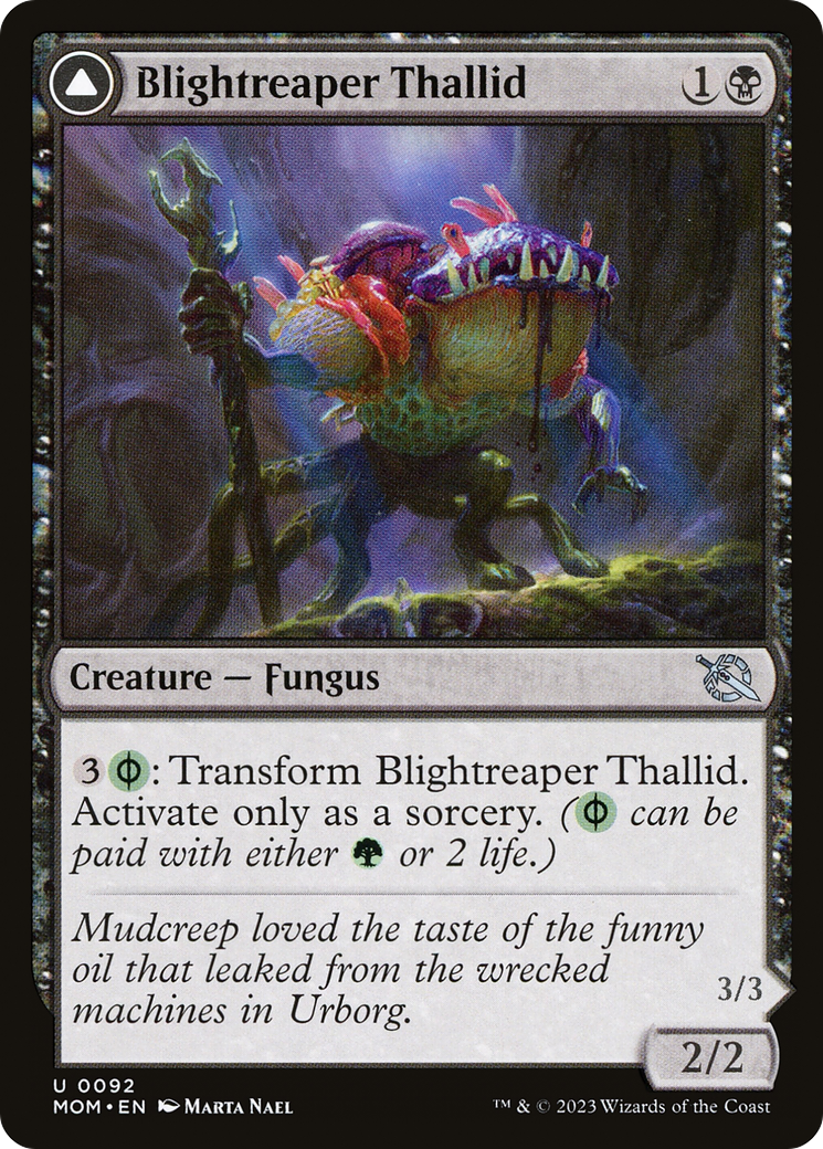 Blightreaper Thallid // Blightsower Thallid (092) Foil - March of the Machine