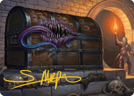 Mimic Art Card (Gold-Stamped Signature) [Dungeons & Dragons: Adventures in the Forgotten Realms Art Series] | Silver Goblin