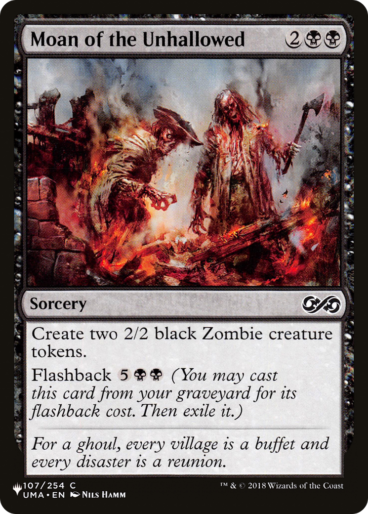 Moan of the Unhallowed (UMA-107) - The List
