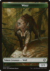 Wolf // Mordenkainen Emblem Double-Sided Token [Dungeons & Dragons: Adventures in the Forgotten Realms Tokens] | Silver Goblin
