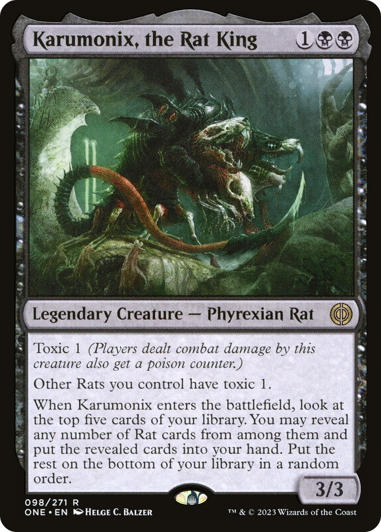 Karumonix, the Rat King (098) Foil - Phyrexia: All Will Be One