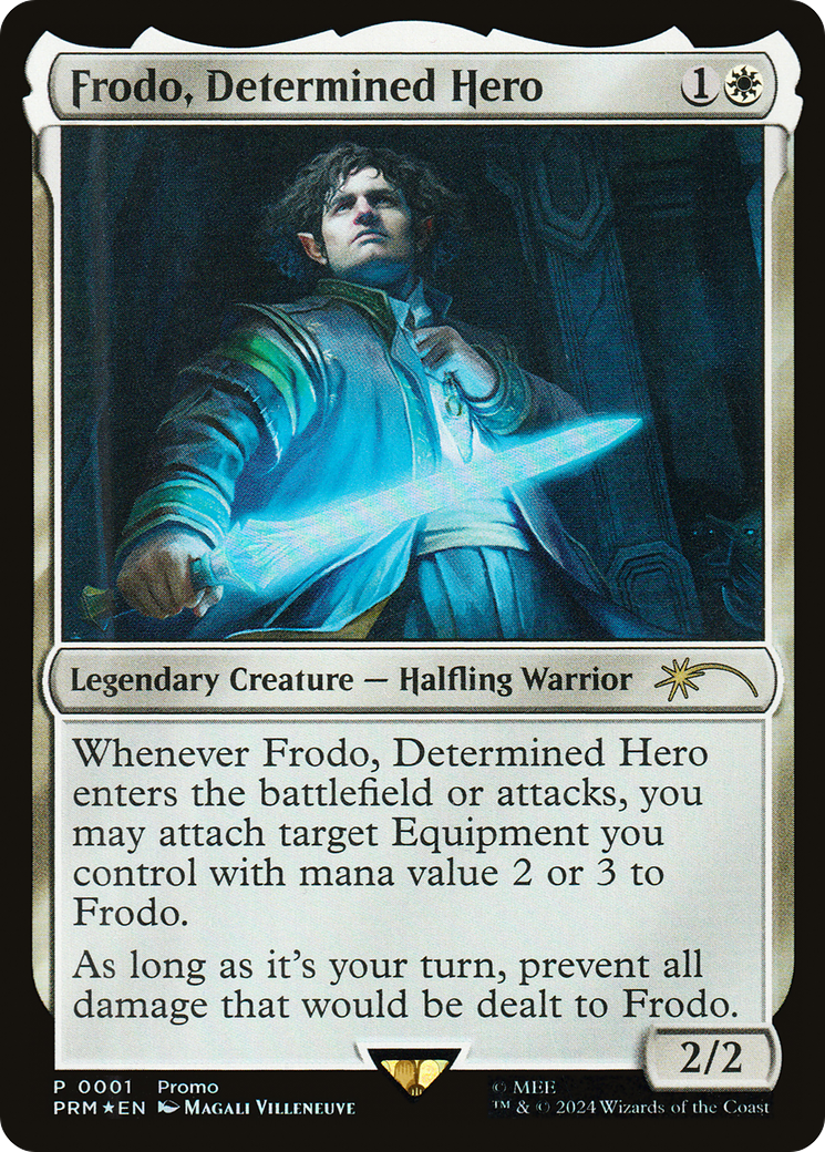 Frodo, Determined Hero (001) Foil - Tales of Middle-earth Deluxe Commander Kit