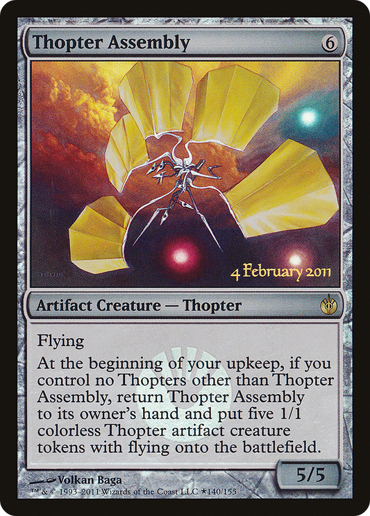 Thopter Assembly (140★) Foil - Mirrodin Besieged Promos
