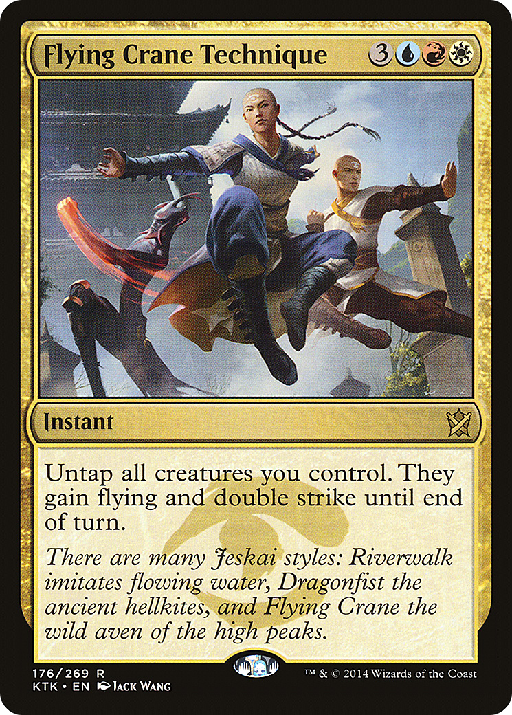 Flying Crane Technique (176) Foil - Khans of Tarkir