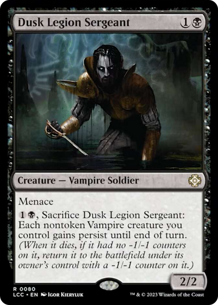 Dusk Legion Sergeant [The Lost Caverns of Ixalan Commander] | Silver Goblin