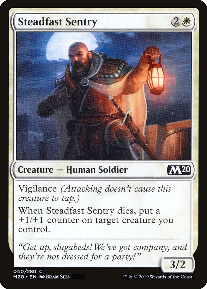 Steadfast Sentry [Core Set 2020] | Silver Goblin