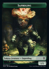 Treasure // Saproling Double-Sided Token [Commander Legends: Battle for Baldur's Gate Tokens] | Silver Goblin