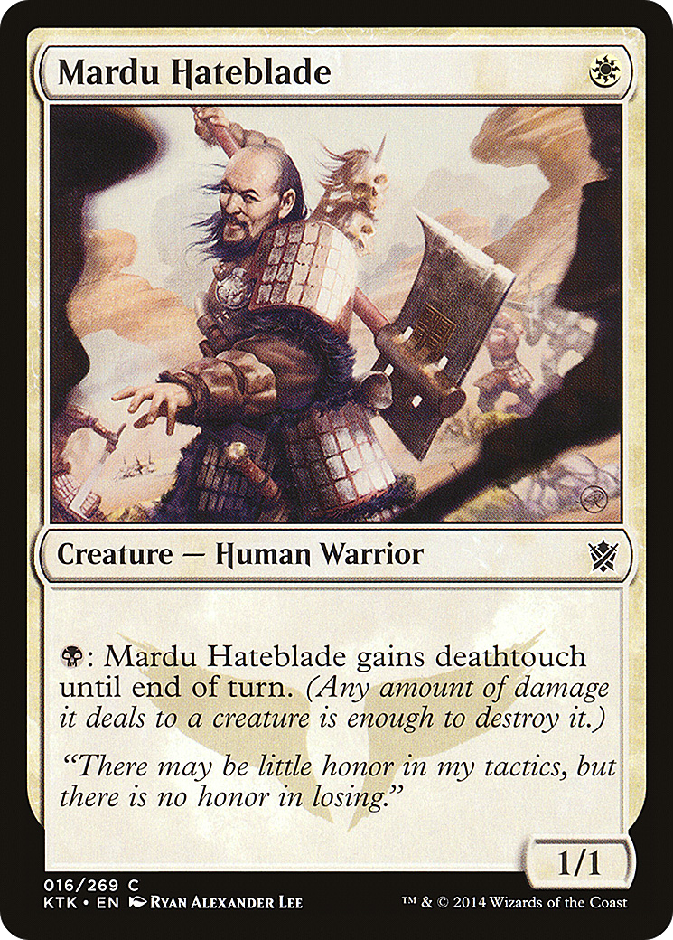 Mardu Hateblade (016) Foil - Khans of Tarkir