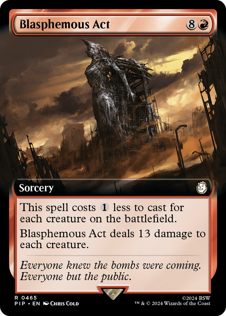 Blasphemous Act (Extended Art) (465) Foil - Fallout