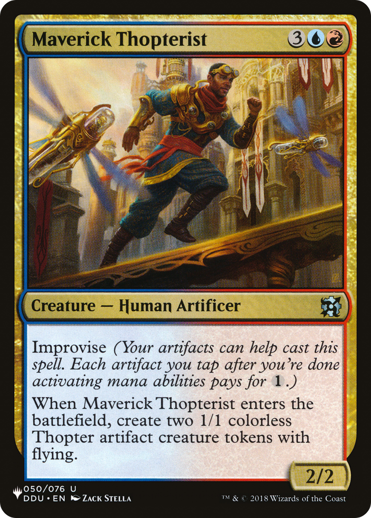 Maverick Thopterist (DDU-50) - The List
