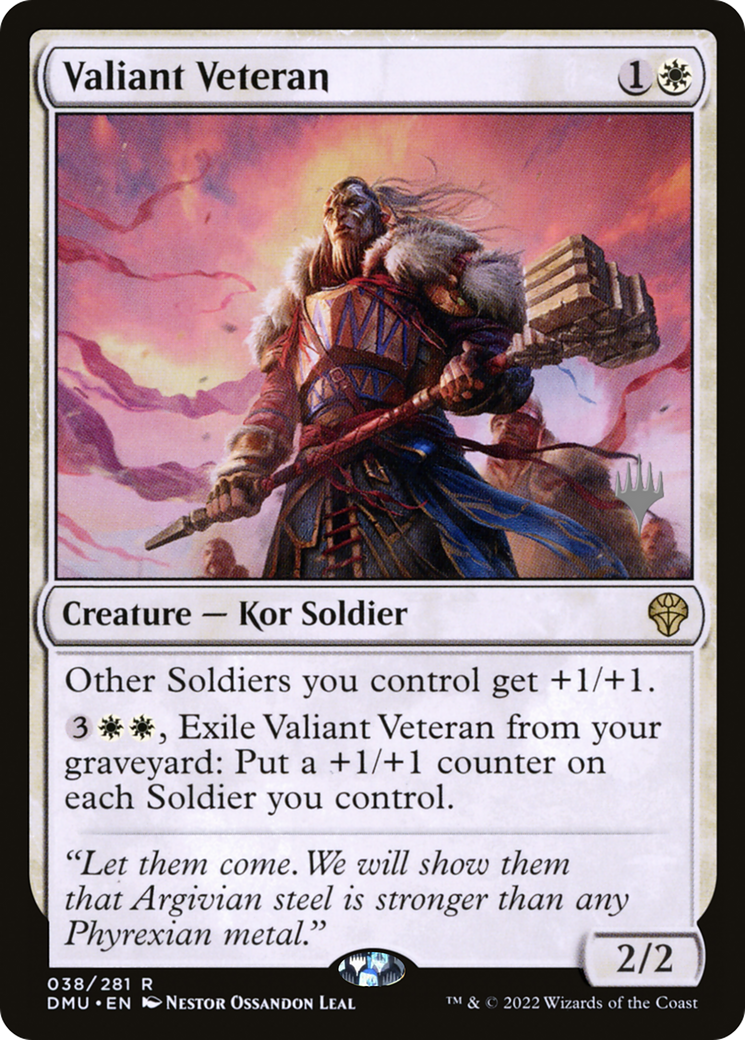 Valiant Veteran (Promo Pack) [Dominaria United Promos] | Silver Goblin