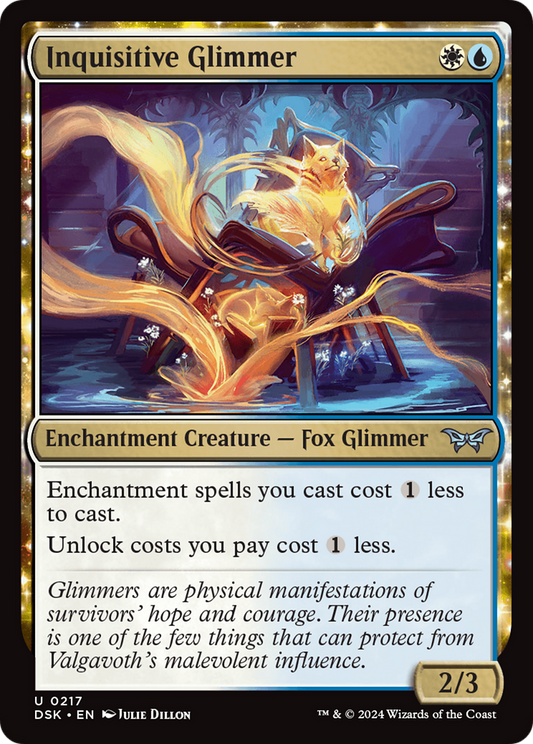 Inquisitive Glimmer [Duskmourn: House of Horror] Foil