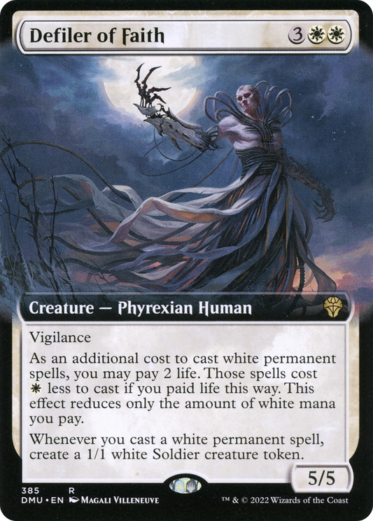 Defiler of Faith (Extended Art) [Dominaria United] Foil