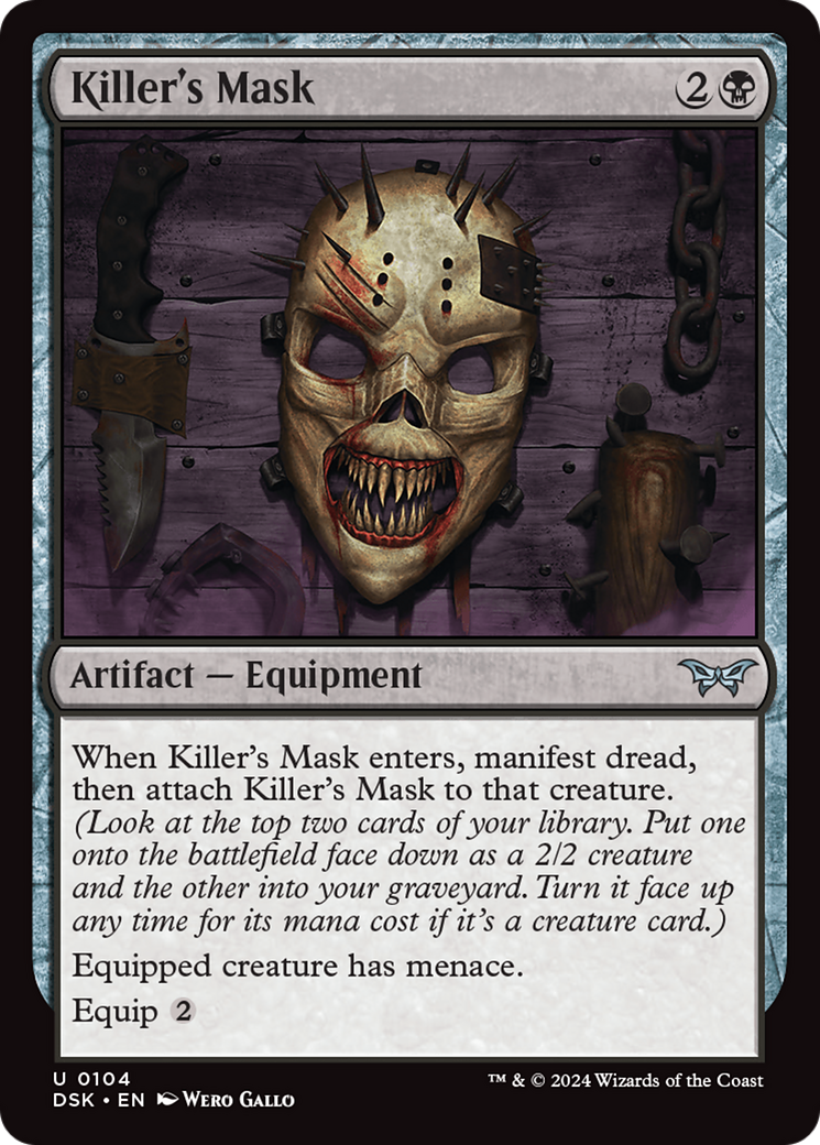 Killer's Mask [Duskmourn: House of Horror] | Silver Goblin