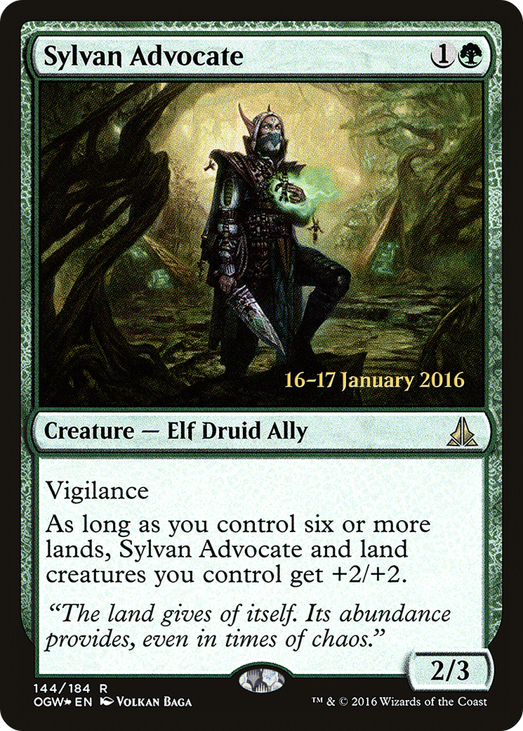 Sylvan Advocate (144s) Foil - Oath of the Gatewatch Promos