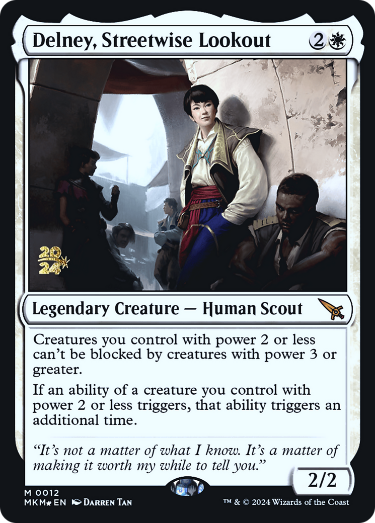 Delney, Streetwise Lookout (012) Foil - Murders at Karlov Manor Promos