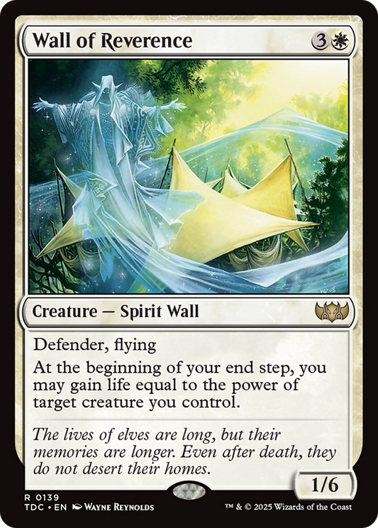 Wall of Reverence (139) - Commander: Tarkir: Dragonstorm