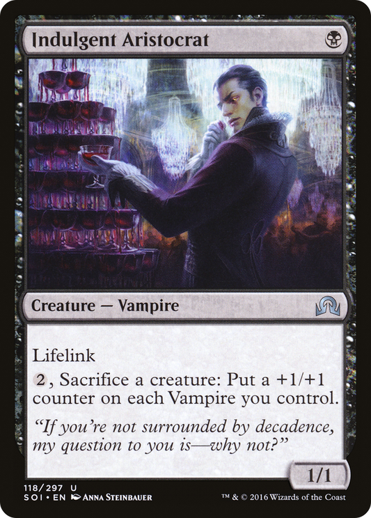 Indulgent Aristocrat (118) - Shadows over Innistrad
