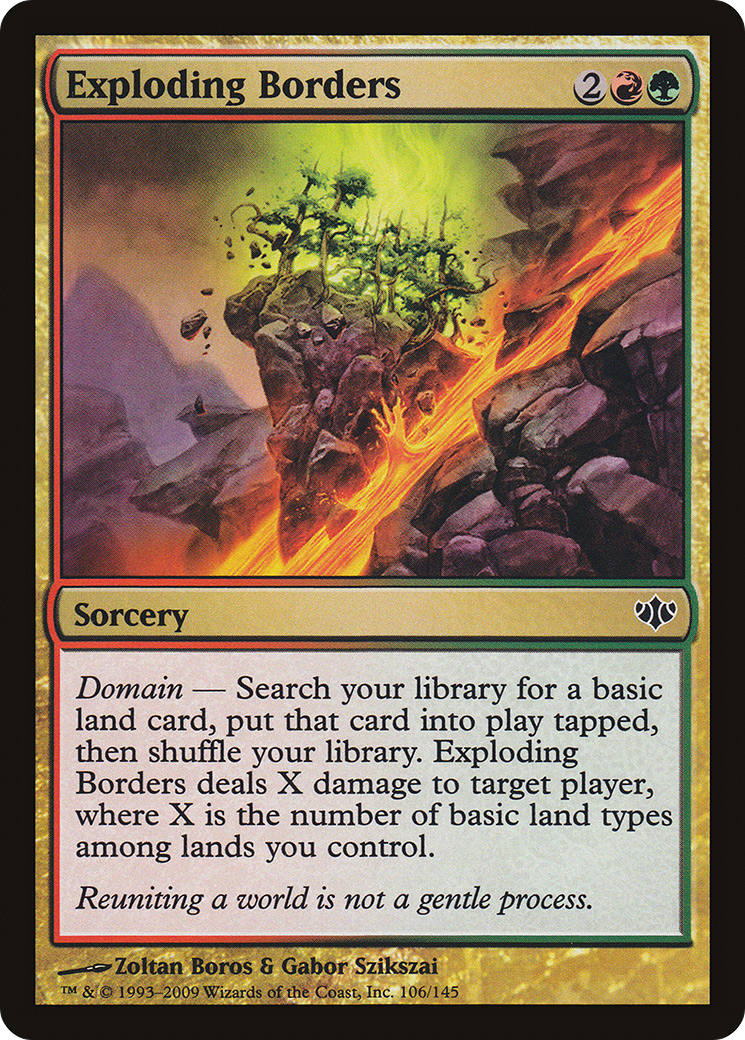 Exploding Borders (106) - Conflux Foil