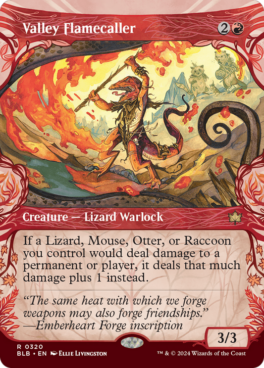 Valley Flamecaller (Showcase) [Bloomburrow] Foil