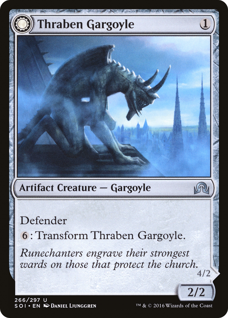 Thraben Gargoyle (266) - Shadows over Innistrad