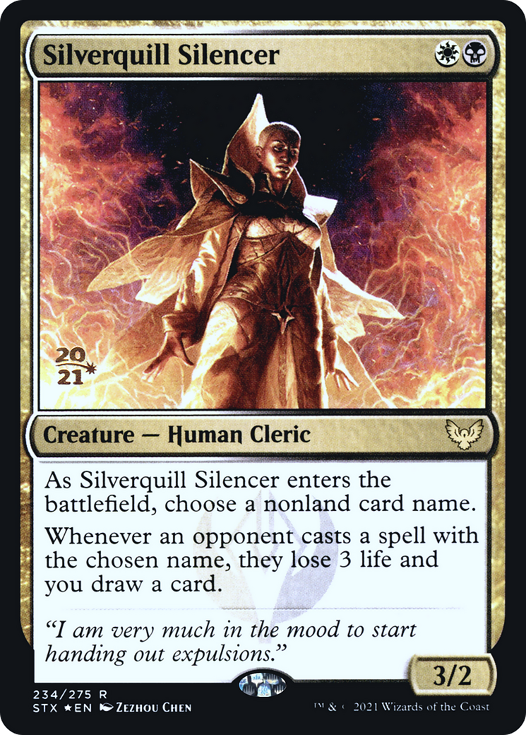 Silverquill Silencer (234) Foil - Strixhaven: School of Mages Promos