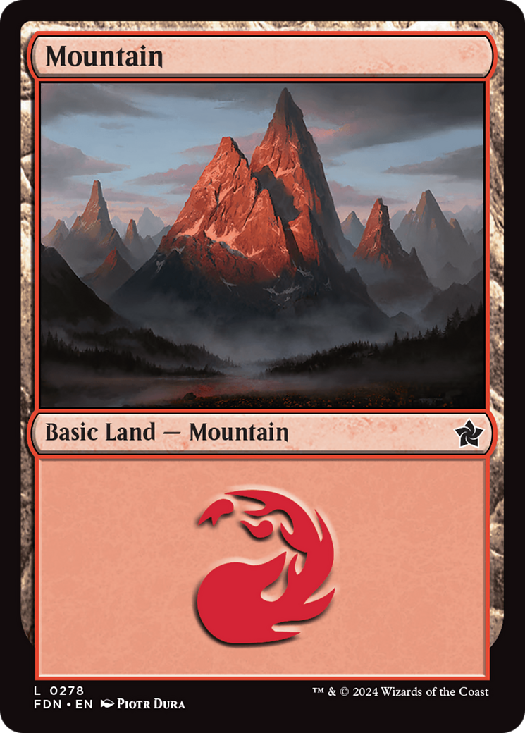 Mountain (0278) [Foundations] | Silver Goblin