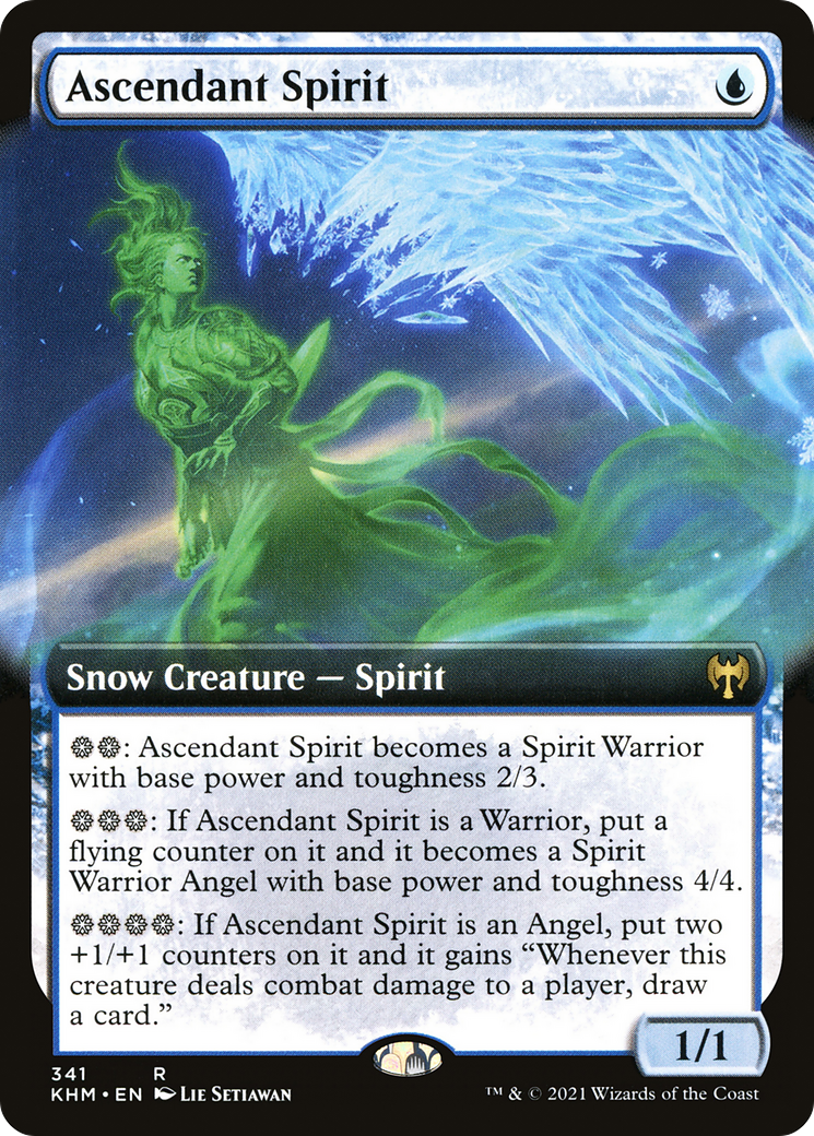 Ascendant Spirit (Extended Art) (341) Foil - Kaldheim