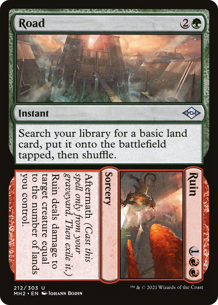Road // Ruin (212) Foil - Modern Horizons 2