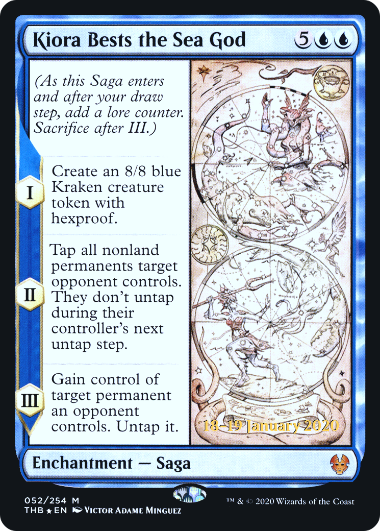 Kiora Bests the Sea God (052) Foil - Theros Beyond Death Promos