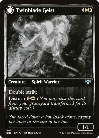 Twinblade Geist (307) Foil - Innistrad: Double Feature