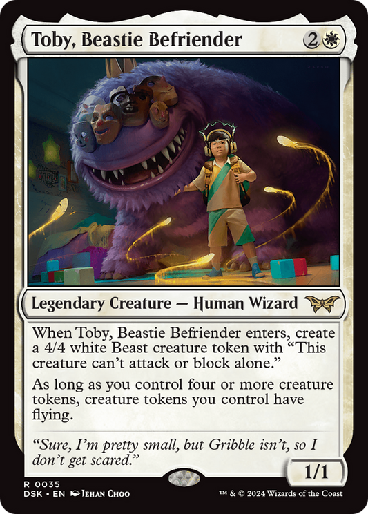 Toby, Beastie Befriender [Duskmourn: House of Horror] Foil