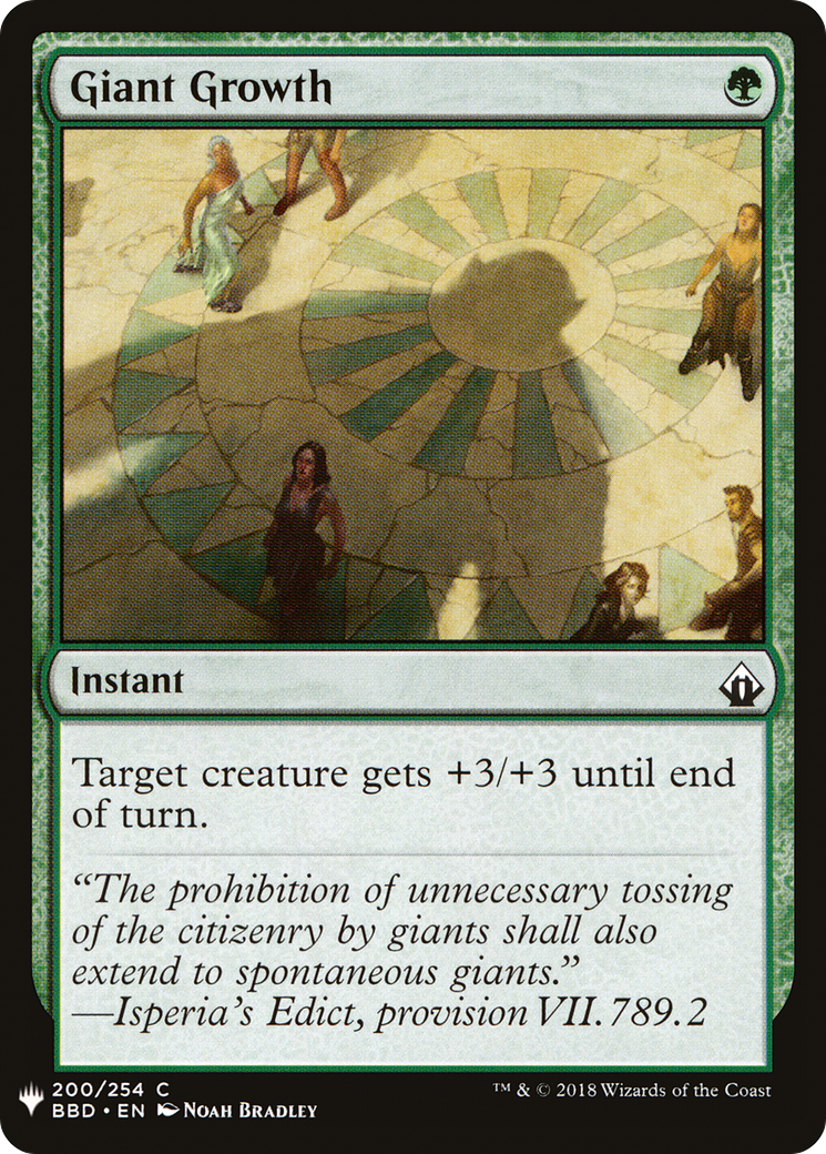 Giant Growth (BBD-200) - The List