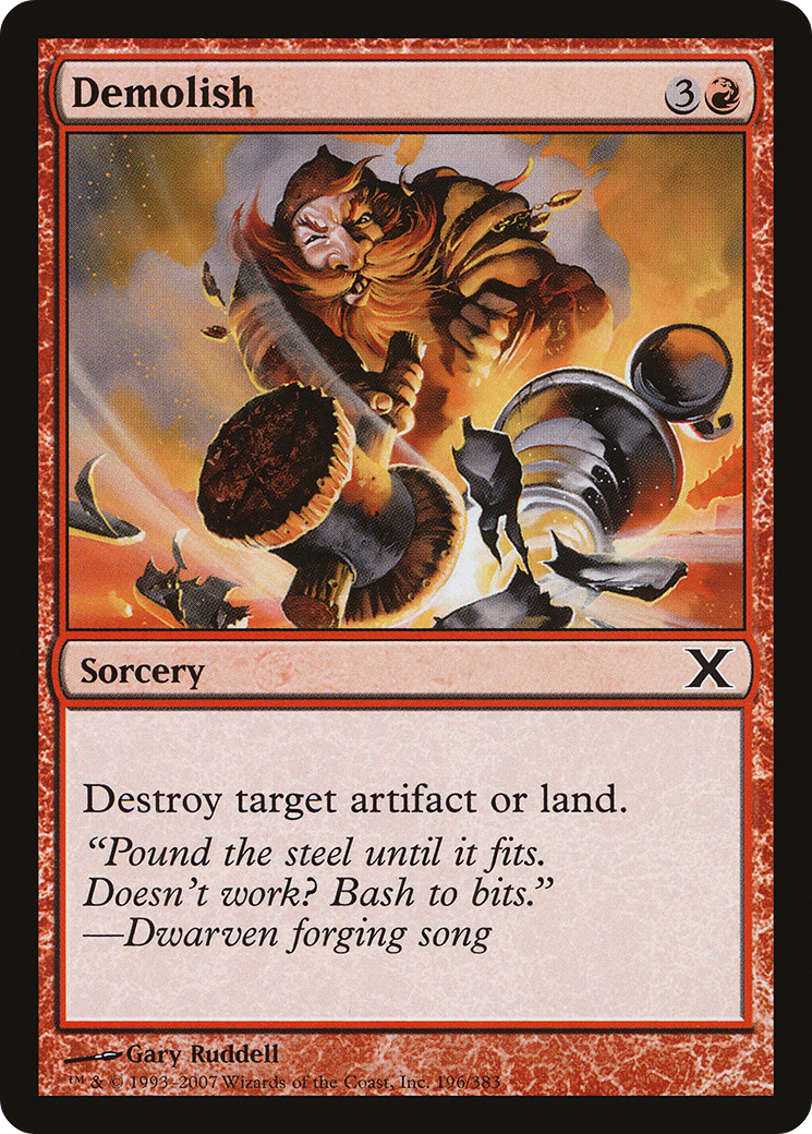 Demolish (196) Foil - Tenth Edition
