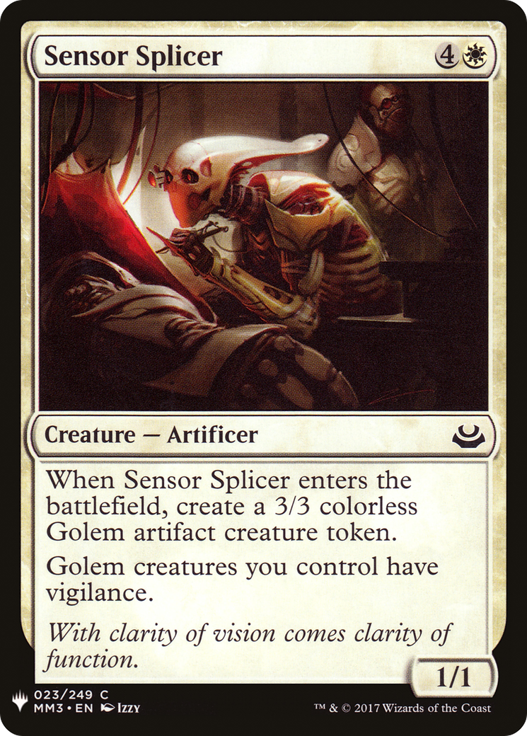 Sensor Splicer (MM3-23) - The List