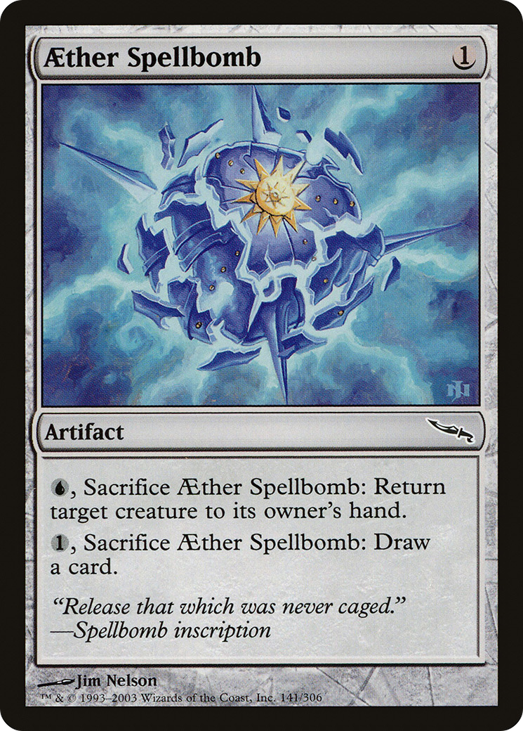 Aether Spellbomb [Mirrodin] | Silver Goblin