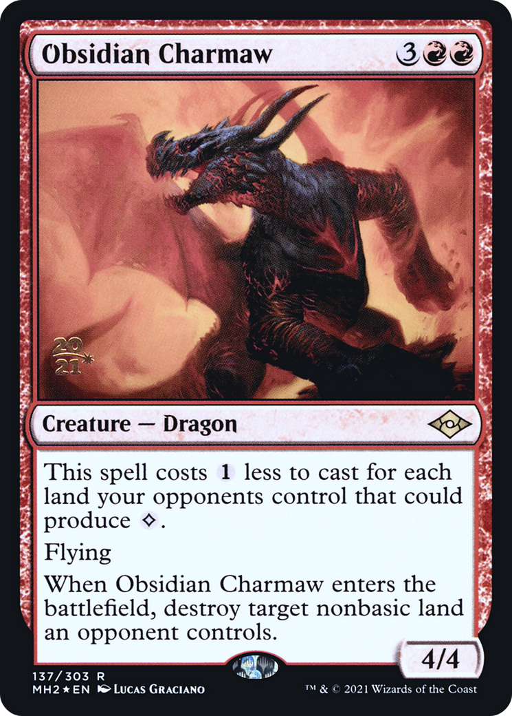 Obsidian Charmaw (137) Foil - Modern Horizons 2 Promos