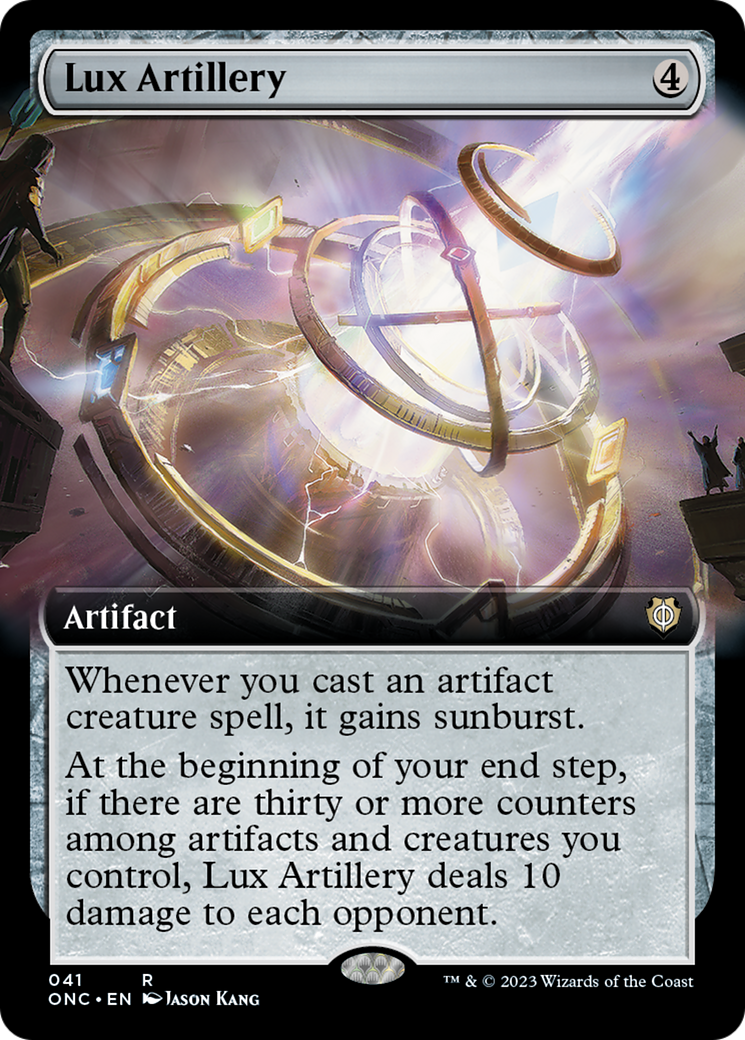 Lux Artillery (Extended Art) [Phyrexia: All Will Be One Commander] | Silver Goblin