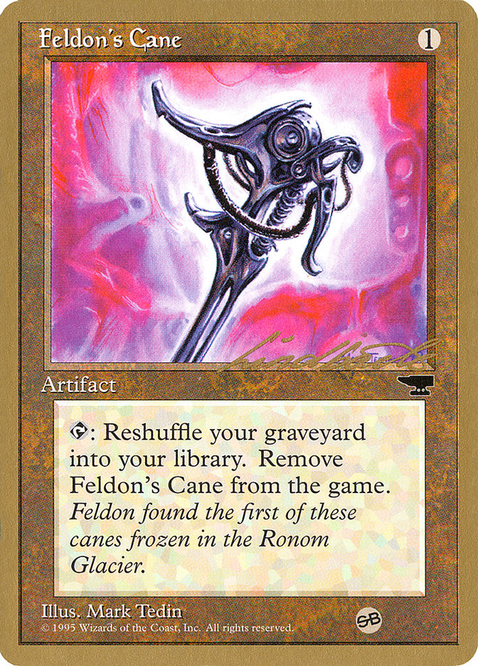 Feldon's Cane (Leon Lindback) (SB) [Pro Tour Collector Set] | Silver Goblin