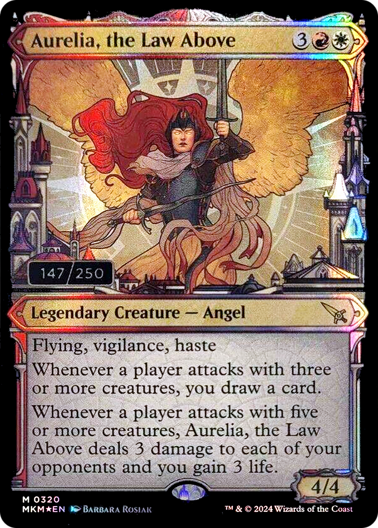 Aurelia, the Law Above (Serial Numbered) (Showcase) (317) Foil - Murders at Karlov Manor