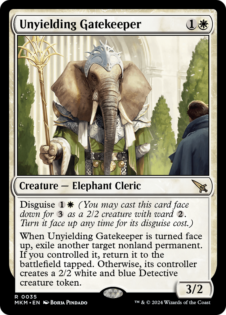 Unyielding Gatekeeper (035) Foil - Murders at Karlov Manor