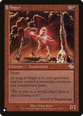 Anger (JUD) [The List Reprints] | Silver Goblin