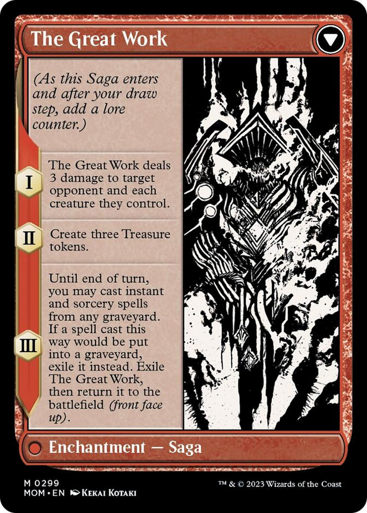 Urabrask // The Great Work (Showcase Planar Booster Fun) [March of the Machine] Foil
