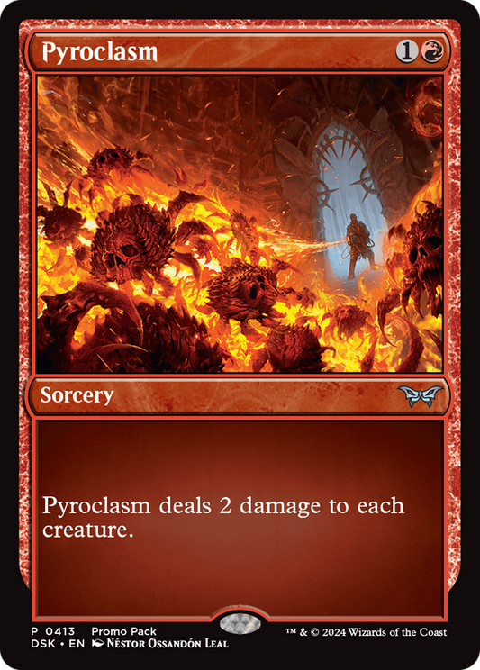 Pyroclasm [Duskmourn: House of Horror Promos] Foil